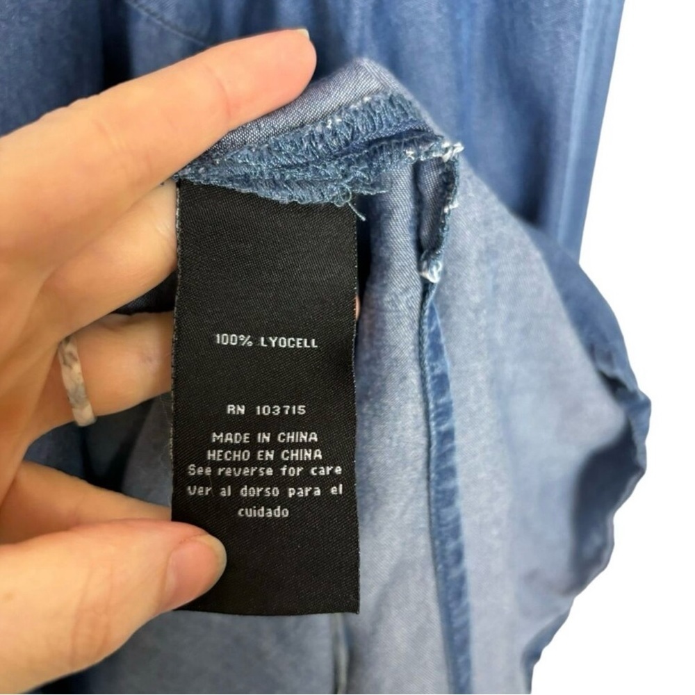 Blue Button-Up Shirt - Picture 5 of 12